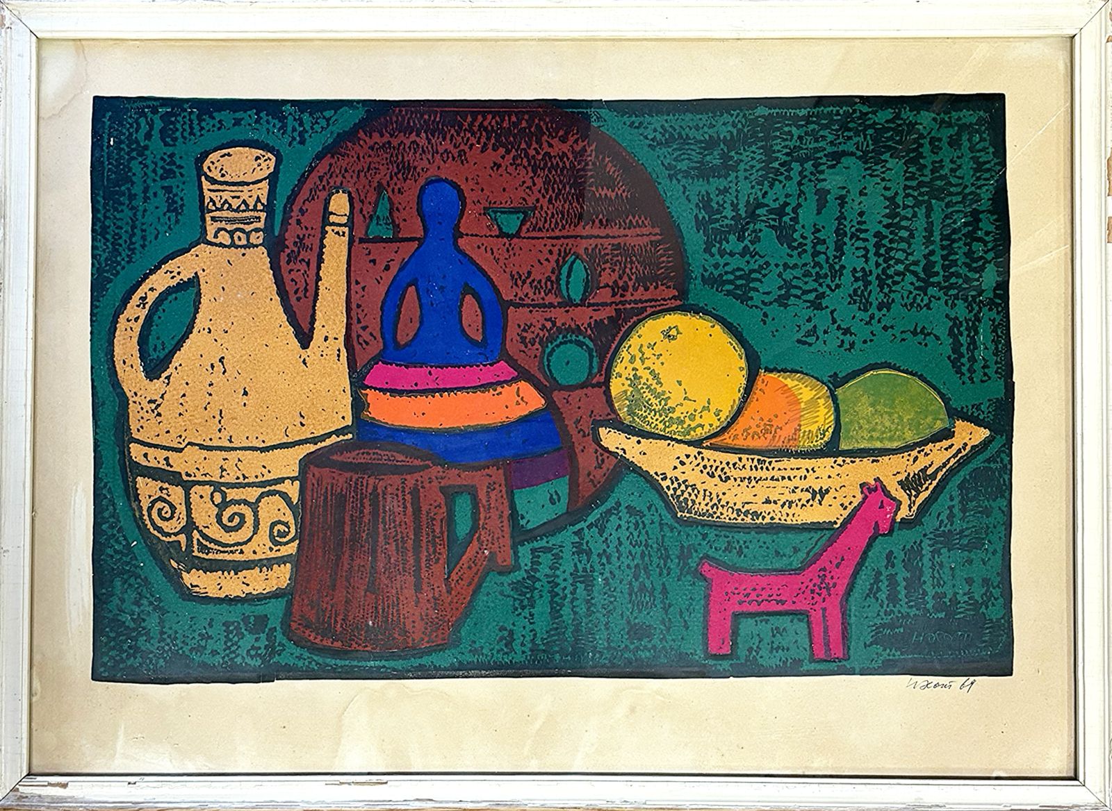 ЛОТ 39 Натюрморт с керамикой